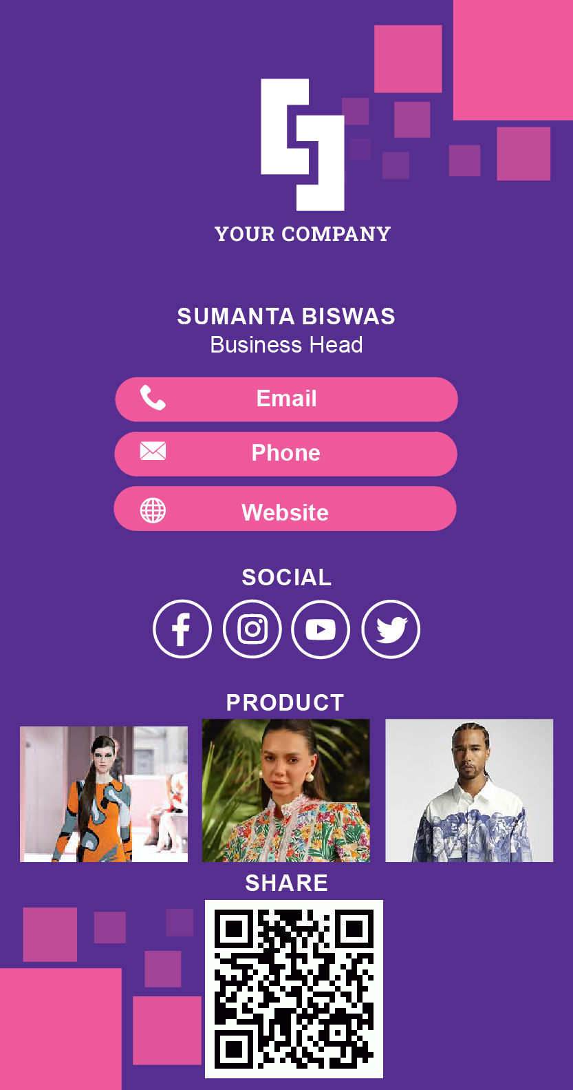 Purple Fashion template